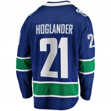 Джерси Vancouver Canucks Nils Hoglander Fanatics Blue Home Premier Breakaway