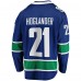 Джерси Vancouver Canucks Nils Hoglander Fanatics Blue Home Premier Breakaway