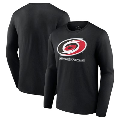 Футболка с длинным рукавом Carolina Hurricanes 2024 Stanley Cup Playoffs Breakout - Black