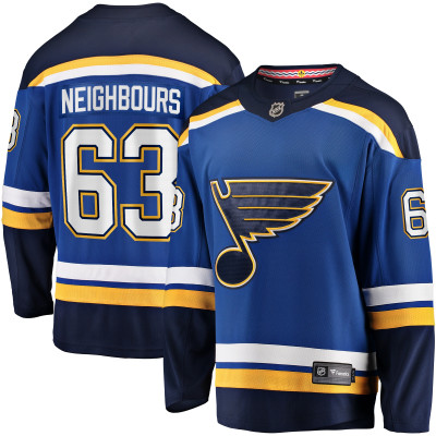 Джерси St. Louis Blues Jake Neighbours Fanatics Blue Home Premier Breakaway