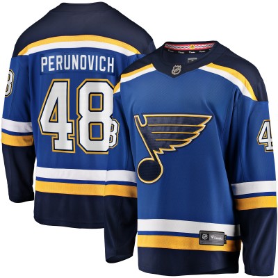 Игровая джерси Scott Perunovich St. Louis Blues Fanatics Home Premier Breakaway Player - Blue