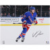 Фото с автографом Adam Fox New York Rangers Fanatics Authentic 16 x 20 Blue Jersey Skating