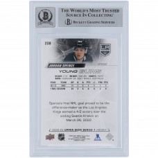 Jordan Spence Los Angeles Kings Autographed 2022-23 Upper Deck Series 1 Youngs Guns #238 Beckett Fanatics Witnessed Authenticated 10 Rookie Card