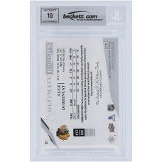 Alex DeBrincat Chicago Blackhawks Autographed 2017-18 Upper Deck Ultimate Collection Jerseys Red Relic #91 #/299 Beckett Fanatics Witnessed Authenticated 10 Rookie Card
