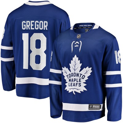 Игровая джерси Noah Gregor Toronto Maple Leafs Fanatics Home Premier Breakaway Player - Blue