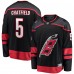 Игровая джерси Carolina Hurricanes Jalen Chatfield Fanatics Black Home Premier Breakaway