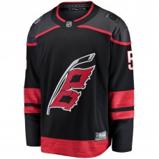 Игровая джерси Carolina Hurricanes Jalen Chatfield Fanatics Black Home Premier Breakaway