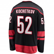 Джерси Carolina Hurricanes Pyotr Kochetkov Fanatics Black Home Premier Breakaway