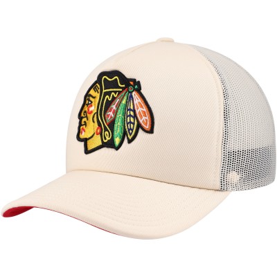 Бейсболка Chicago Blackhawks Mitchell & Ness Foam Front - Cream