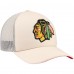 Бейсболка Chicago Blackhawks Mitchell & Ness Foam Front - Cream