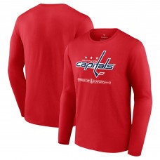 Washington Capitals 2024 Stanley Cup Playoffs Breakout Long Sleeve T-Shirt - Red
