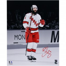 Brent Burns Carolina Hurricanes Autographed Fanatics Authentic 16 x 20 White Jersey Celebrating Spotlight Photograph Brent Burns Carolina Hurricanes Autographed Fanatics Authentic 16 x 20 White Jersey Celebrating Spotlight Photograph