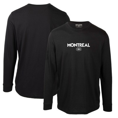 Футболка с длинным рукавом Montreal Canadiens Levelwear Oscar City Capsule - Black
