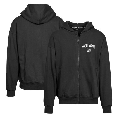 Толстовка на молнии New York Rangers Levelwear Uphill City Capsule - Black