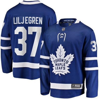 Игровая джерси Timothy Liljegren Toronto Maple Leafs Fanatics Home Premier Breakaway Player - Blue
