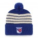 Шапка с помпоном New York Rangers 47 Blue Old Time Hockey Barn