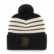 Boston Bruins 47 Black Old Time Hockey Barn Cuffed Knit Hat with Pom