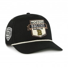 Boston Bruins 47 Black Old Time Hockey Rafter Sure Shot Hitch Adjustable Hat