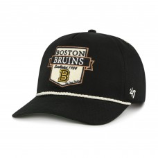 Boston Bruins 47 Black Old Time Hockey Rafter Sure Shot Hitch Adjustable Hat