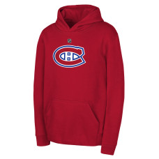 Подростковая Montreal Canadiens Outerstuff Red Primary Logo Pullover Hoodie