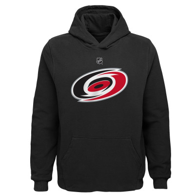 Подростковая Carolina Hurricanes Outerstuff Black Primary Logo Pullover Hoodie
