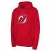 Подростковая New Jersey Devils Red Primary Logo Pullover Hoodie
