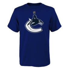 Подростковая Vancouver Canucks Blue Primary Logo T-Shirt