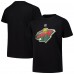 Футболка Youth Minnesota Wild Black Primary Logo