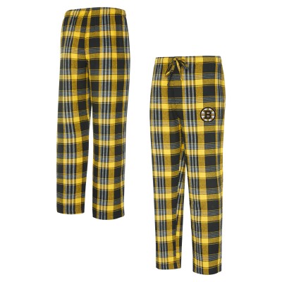 Пижамные штаны Boston Bruins Concepts Sport Gold/Black Region Flannel
