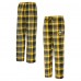 Штаны Pittsburgh Penguins Concepts Sport Gold/Black Region Flannel Sleep