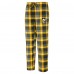 Штаны Pittsburgh Penguins Concepts Sport Gold/Black Region Flannel Sleep