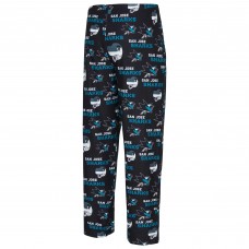 Штаны San Jose Sharks Concepts Sport Black All Over Print Knit