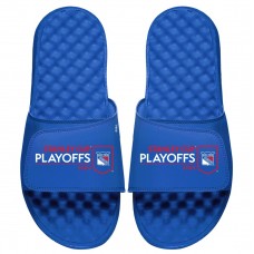 ISlide New York Rangers Unisex Youth Blue 2024 Stanley Cup Playoffs Slide Sandals