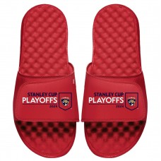 Шлепки ISlide Florida Panthers Unisex Youth Red 2024 Stanley Cup Playoffs