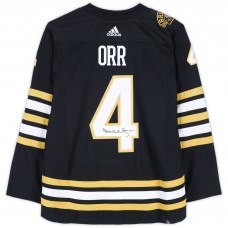 Игровая джерси Bobby Orr Boston Bruins Autographed Fanatics Authentic 100th Anniversary Black adidas Authentic