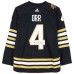 Игровая джерси Bobby Orr Boston Bruins Autographed Fanatics Authentic 100th Anniversary Black adidas Authentic