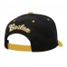 Бейсболка Boston Bruins Mitchell & Ness Black/Gold Backside Script 2-Tone Pro Crown
