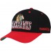 Бейсболка Chicago Blackhawks Mitchell & Ness Black/Red Backside Script Two-Tone Pro Crown