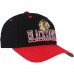 Бейсболка Chicago Blackhawks Mitchell & Ness Black/Red Backside Script Two-Tone Pro Crown