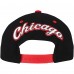 Бейсболка Chicago Blackhawks Mitchell & Ness Black/Red Backside Script Two-Tone Pro Crown