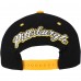 Бейсболка Pittsburgh Penguins Mitchell & Ness Black/Gold Backside Script Two-Tone Pro Crown