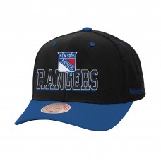 Бейсболка New York Rangers Mitchell & Ness Black/Blue Backside Script 2-Tone Pro Crown Бейсболка New York Rangers Mitchell & Ness Black/Blue Backside Script 2-Tone Pro Crown