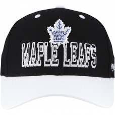 Бейсболка Toronto Maple Leafs Mitchell & Ness Black/White Backside Script Two-Tone Pro Crown