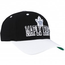 Бейсболка Toronto Maple Leafs Mitchell & Ness Black/White Backside Script Two-Tone Pro Crown