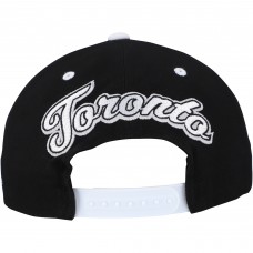 Бейсболка Toronto Maple Leafs Mitchell & Ness Black/White Backside Script Two-Tone Pro Crown
