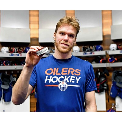 Connor McDavid Edmonton Oilers Fanatics Authentic 100 Assists in a Single Season Photograph