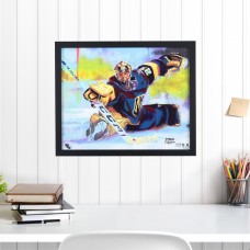 Marc-Andre Fleury Vegas Golden Knights Fanatics Authentic Framed 16 x 20 Embellished Canvas Giclee Print - Art by Steven Walden