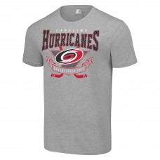 Футболка Carolina Hurricanes Starter Heather Gray Team Logo Graphic
