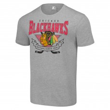 Футболка Chicago Blackhawks Starter Team Logo Graphic - Heather Gray