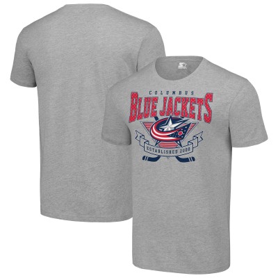 Футболка Columbus Blue Jackets Starter Team Logo Graphic - Heather Gray